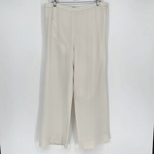 Ellen Tracy Ivory Wide Leg Dress Pants Women’s Plus Size: 14